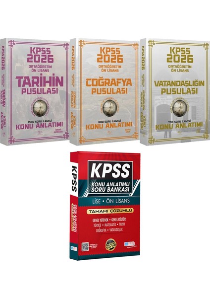 2026 Kpss Ortaöğretim Ön Lisans Tarihin Coğrafyanın Vatandaşlığın Pusulası Konu - Lise Önlisans Konu Ant. Soru