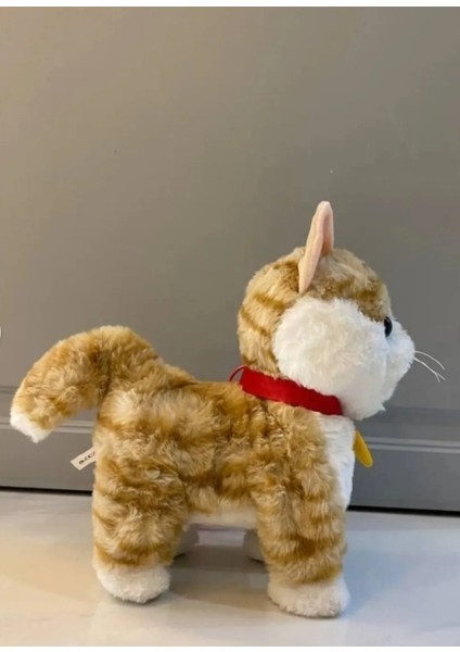 Akıllı Peluş Oyuncak Kedi | Yürüyen-Dil Çıkaran-Dokununca Miyavlayan-Müzikli -Söyleneni Tekrarlayan modelleri