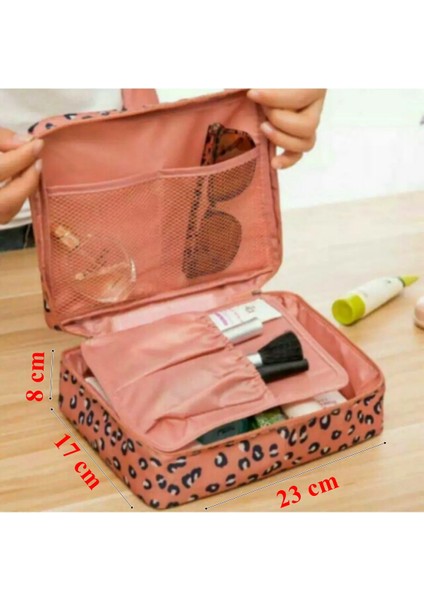 Organizer Kozmetik Makyaj Çantası Su Geçirmez Özellikli Kahverengi fiyatları