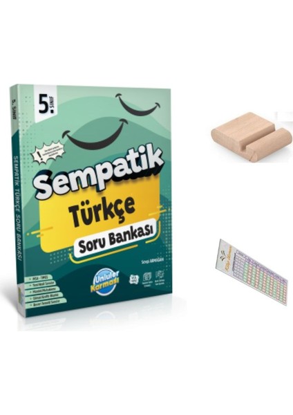 5. Sınıf Sempatik Türkçe Soru Bankası 2025-2026 + Telefon Tutucu + Çözüm Ayracı
