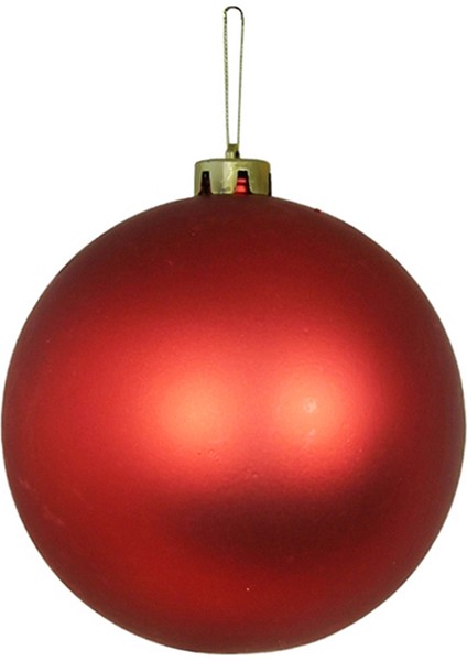 Yılbaşı Süsü Mat Top Kırmızı 25 cm