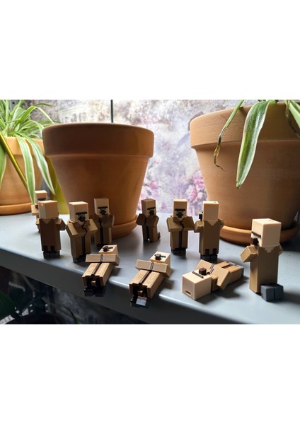 Villager Köylü Hareketli Eklemli Figür