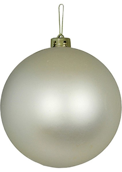 Yılbaşı Süsü Mat Top Gümüş 25 cm