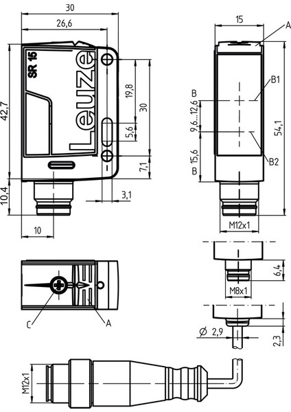 HT15I/4XM12 Foto Elektrik Sensör modelleri