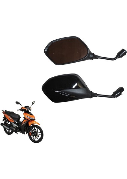 Motosiklet Ayna Takımı - Kuba / Rks Easy Pro 50