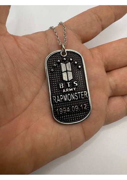 Bts Army Künye Kolye | Metal Zincirli K-Pop Unisex Kolye