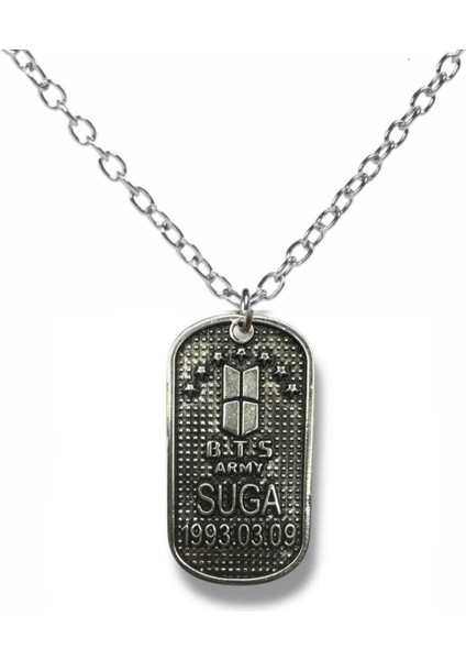 Bts Army Metal Künye Kolye | Metal Zincirli Unisex K-Pop Takı