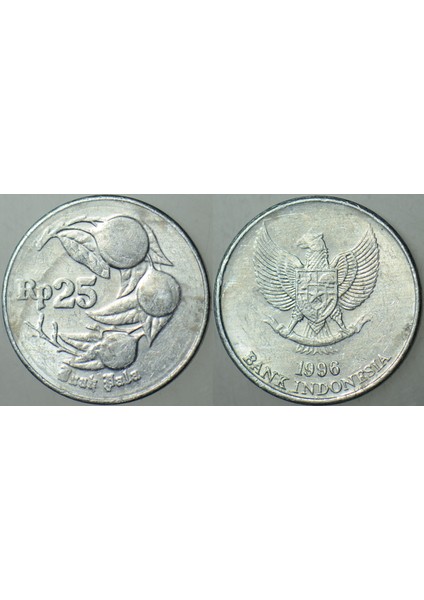 Endonezya 25 Rupiah 1996.