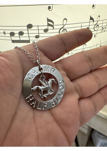 Yay Burcu Desen Kolye Metal Zincirli | Astroloji ve Zodyak Temalı Unisex Takı