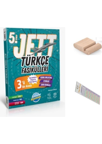 5. Sınıf Jet Türkçe Fasikülleri 2025-2026 + Telefon Tutucu + Çözüm Ayracı