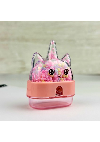 Pastel Renkli Unicorn Boncuklu Hazneli Kalemtıraş – Mikro Kırtasiye Okul Kırtasiye Malzemeleri, Renkli Kalemtraş, Ilkokul Alışveri