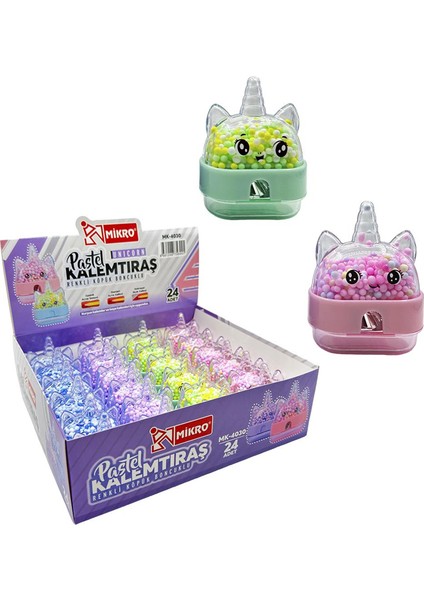 Pastel Renkli Unicorn Boncuklu Hazneli Kalemtıraş – Mikro Kırtasiye Okul Kırtasiye Malzemeleri, Renkli Kalemtraş, Ilkokul Alışveri indirimleri