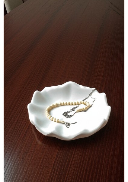 Büyük Boy Midye Deniz Kabuğu Takı Organizeri Dekoratif Beton El Yapımı Takılık fırsatları