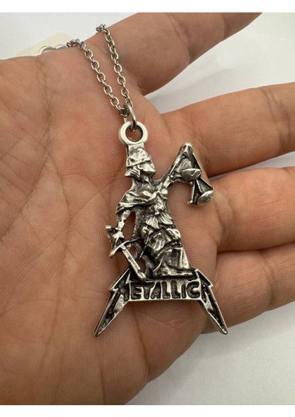 Metallica Sad But True Gümüş Renk Unisex Kolye – Rock ve Metal Müzik Takısı