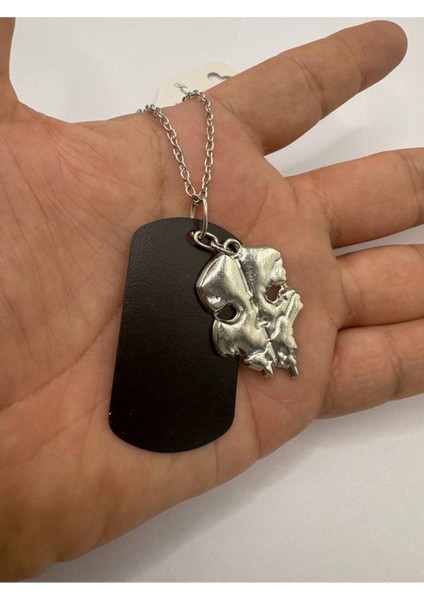 Call Of Duty Ghost | Askeri Maskeli Unisex Kolye – Metal Zincir