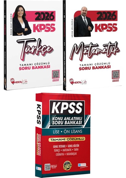 2026 Kpss Türkçe Matematik Tamamı Çözümlü Soru Bankası - Lise Önlisans Konu Ant. Soru