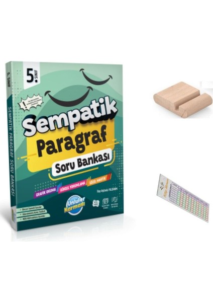 5. Sınıf Sempatik Paragraf Soru Bankası 2025-2026 + Telefon Tutucu + Çözüm Ayracı