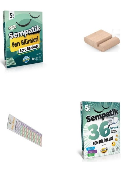 5. Sınıf Sempatik Fen Soru Bankası + 36 Haftalık Deneme 2025-2026 + Telefon Tutucu+Çözüm Ayracı