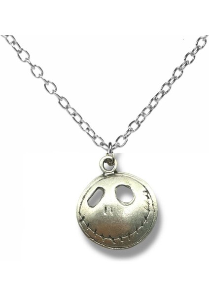 Cadılar Bayramı Kolyesi | Halloween Temalı Gotik Metal Unisex Aksesuar – Metal Zincir