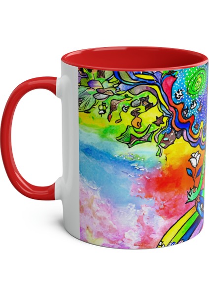 Yoga Temalı Baskılı Kupa modelleri