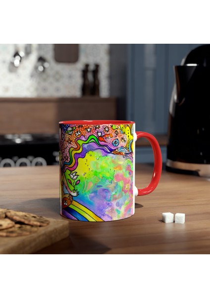 Yoga Temalı Baskılı Kupa