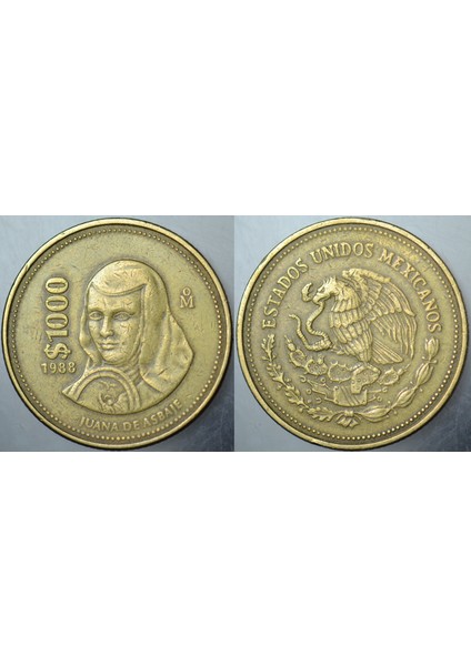 Meksika 1000 Peso 1988.