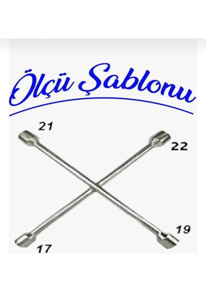 Istavroz Tip 4'lü Bijon Anahtarı 17X19X21X22 mm fiyatları