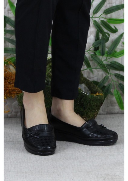 Safir 1292 Siyah Ortopedik Anne Ayakkabısı Klasik Ayakkabı Kadın Günlük Ayakkabı fiyatları
