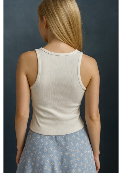 Fitilli Halter Yaka Kadın Crop Atlet fiyatları