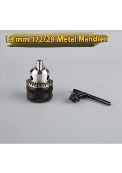 San Ou Metal Anahtarlı Mandren 1.5-13 mm 1/2-20 Unf Matkap Mandreni
