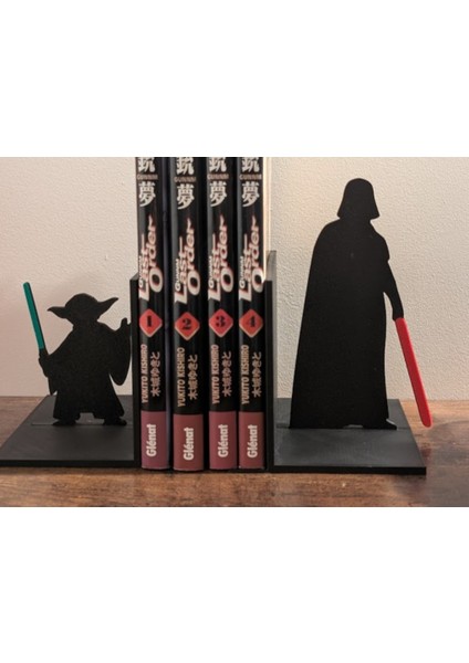 Star Wars Kitap Tutucu,darth Wader ve Yoda Kitap Desteği