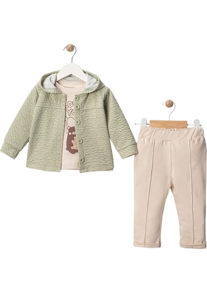 Lowe You Yazılı Kız Bebek Üçlü Takım