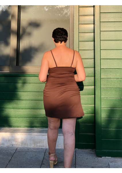 Drapeli Halter Mini Elbise fırsatları