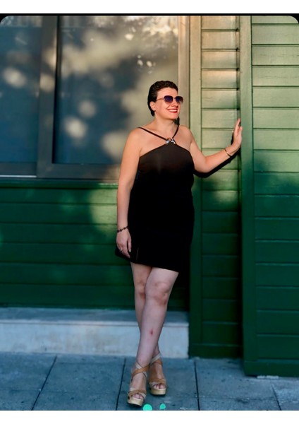 Drapeli Halter Mini Elbise fırsatları