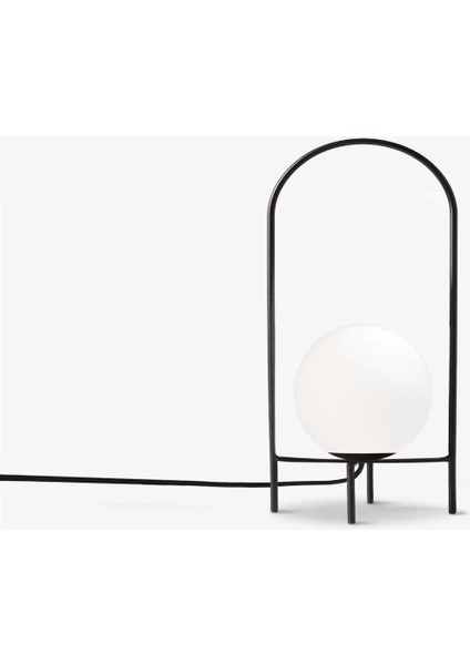 Modern Ay Siyah Metal Masa Lambası | Şık ve Dekoratif Gece Lambası | Salon - Yatak Odası - Ofis fiyatları