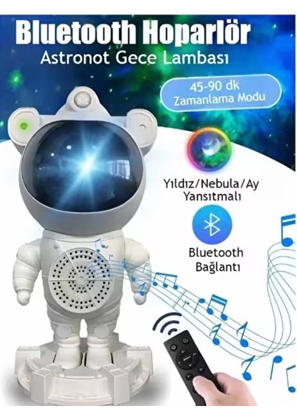Bluetooth Hoparlör Astronot Gece Lambası 🌙🎶 modelleri