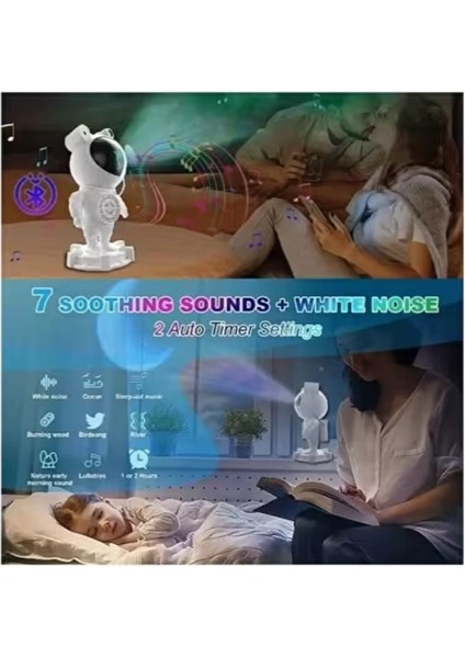 Bluetooth Hoparlör Astronot Gece Lambası 🌙🎶 fırsatları
