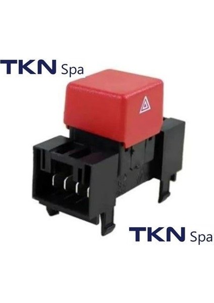 Tp FI-FL-001 - Dörtlü Flaşör Düğmesi Kırmızı Tempra Tıpo