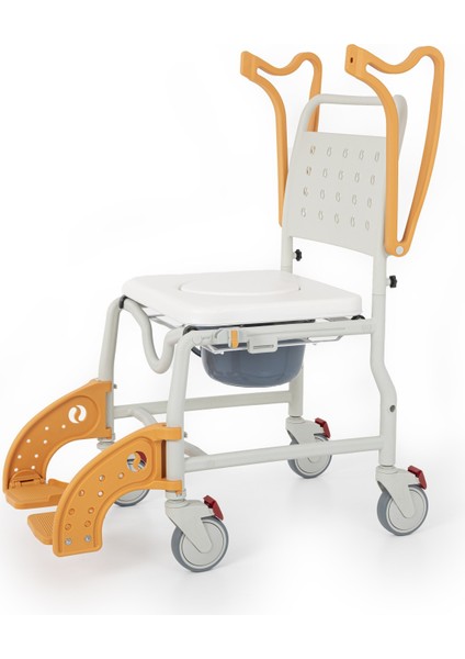 DM-8088C Soft Banyo ve Tuvalet Sandalyesi (Turuncu)