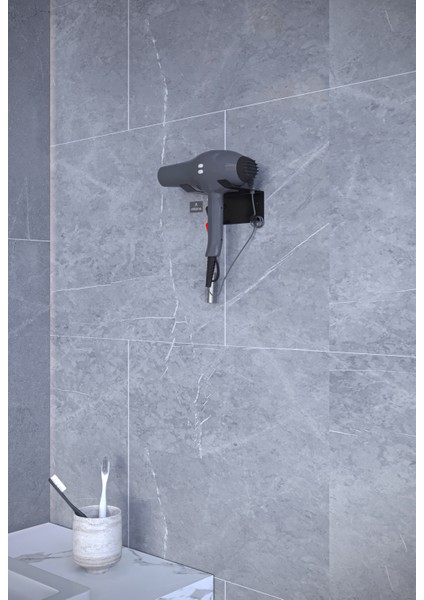 Modern 3’lü Set | Raflı Tuvalet Kağıtlığı, Havlu Askılığı, Rulo Kağıt Havlu Askılığı + Fön Makinesi Tutucu | Paslanmaz, Yüksek Taşıma Kapasiteli