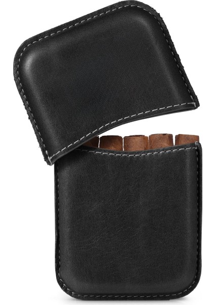 Hakiki Deri Hava ve Aroma Sızdırmaz Logosuz Puro Kılıfı fırsatları