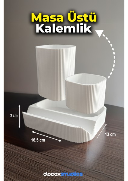 Masaüstü Organizer Kalemlik Telefon Standı ve Çok Amaçlı Düzenleyici