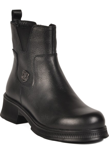 Siyah Içi Polarlı Hakiki Deri Kadın Bot modelleri