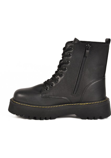 Siyah Bağcıklı Fermuarlı Kadın Bot fiyatları