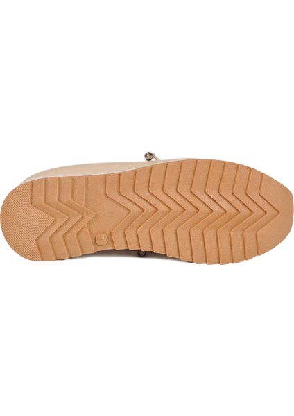 Bej Lastik Bağcıklı Kadın Casual Ayakkabı indirimleri