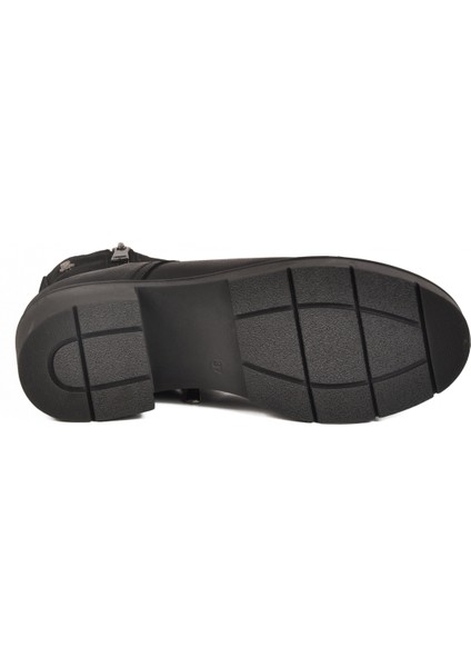 Siyah Nubuk Hakiki Deri Kadın Bot indirimleri