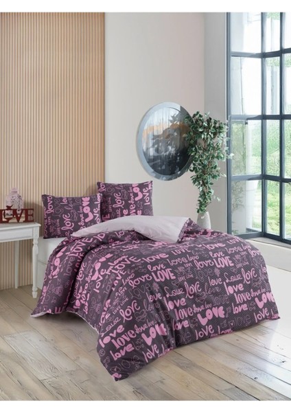Uykulife Love Desen Çift Kişilik Nevresim Seti
