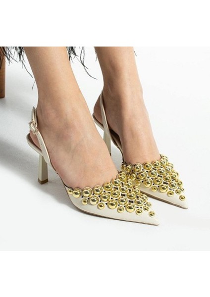 Bej Rugan Kadın Topuklu Ayakkabı fırsatları