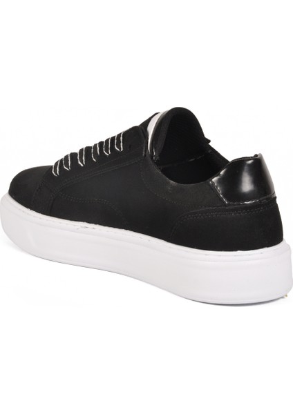 Siyah Süet Bağcıklı Erkek Sneaker fırsatları