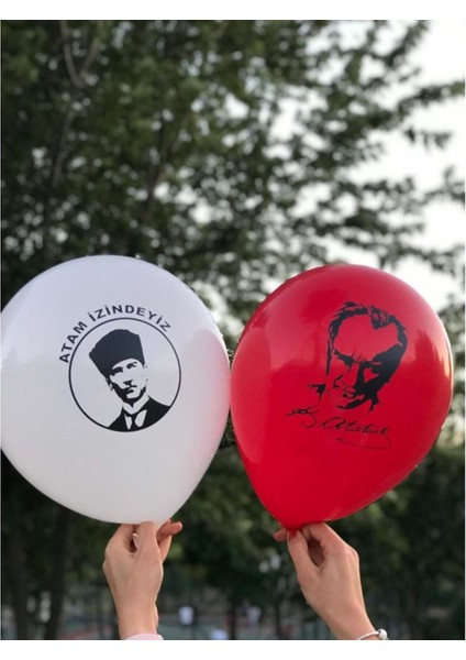 Atom Balon Atatürk Baskılı 100 Pcs